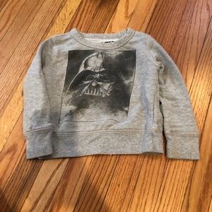 Crew cuts 3T Darth Vader sweatshirt